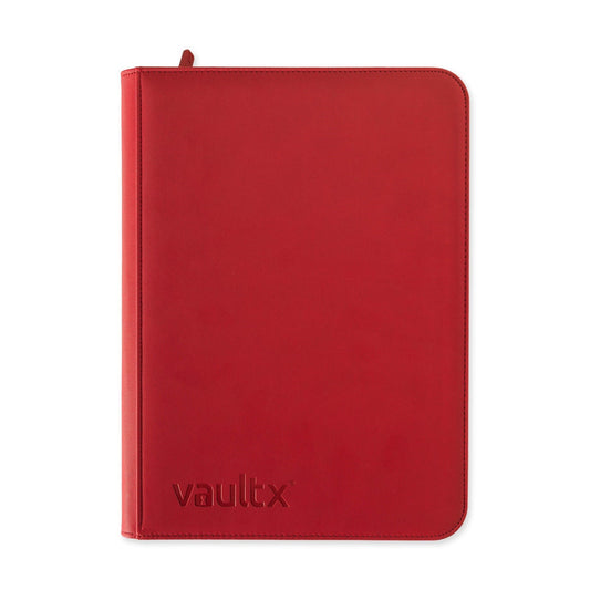 9 Pocket Exo-Tec Zip Binder : Fire Red