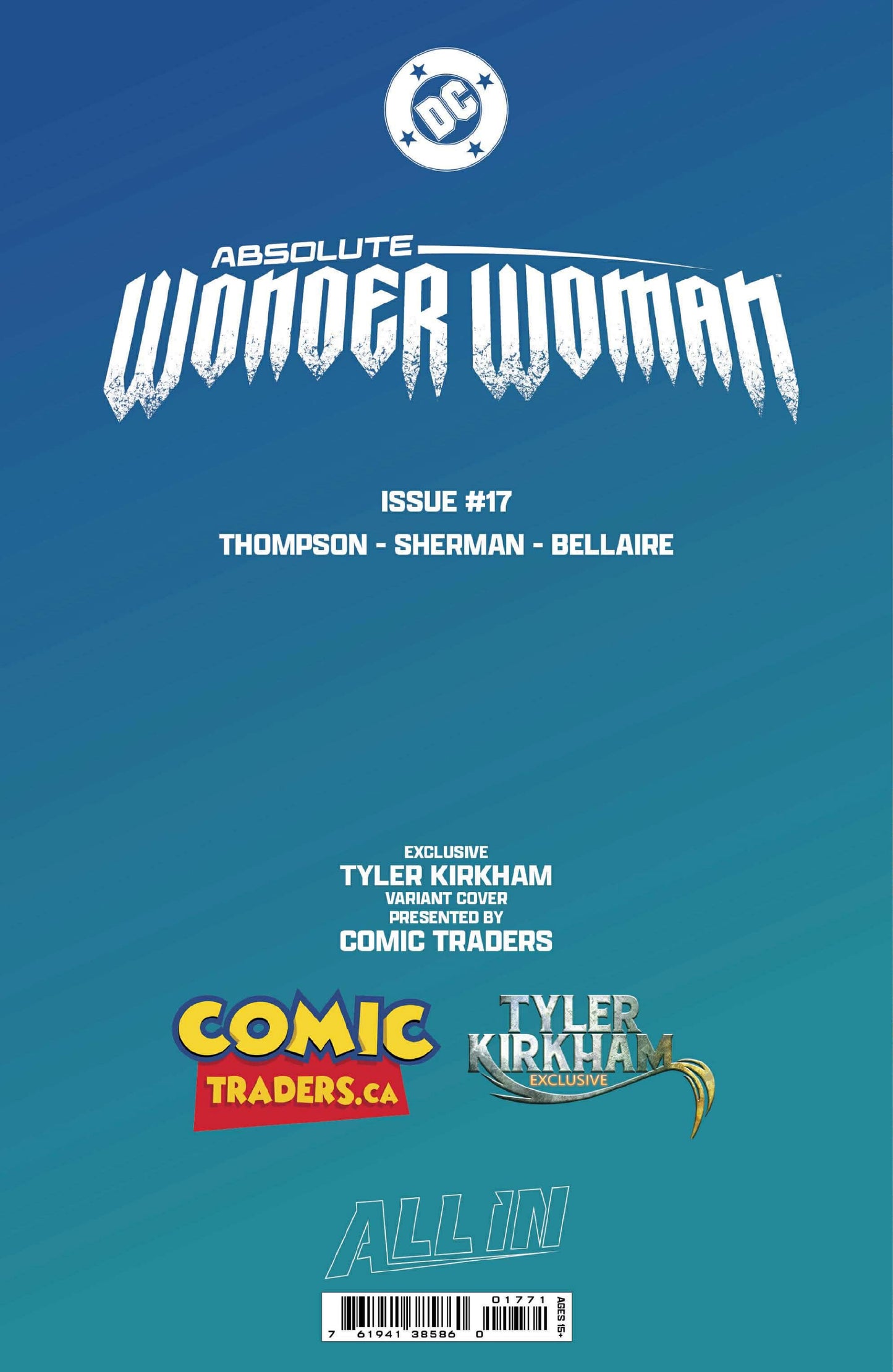 [FOIL] ABSOLUTE WONDER WOMAN #17 TYLER KIRKHAM EXCLUSIVE VIRGIN VAR (02/25/2026) - Golden Apple Comics