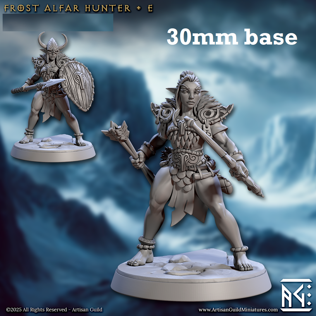 Frost Alfar Hunter: Sculpt E (Female Elf Ranger) - Golden Apple Comics