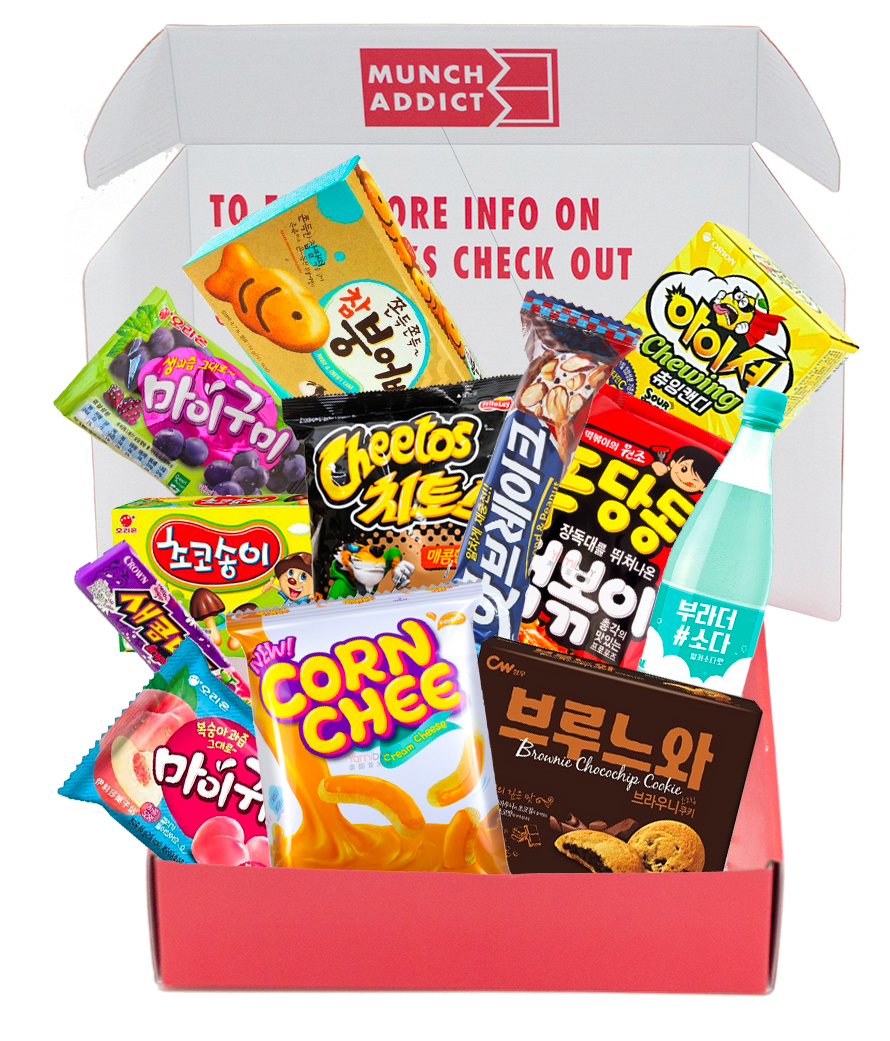 Korea Gift Box - Premium (12 Snacks + Drink)