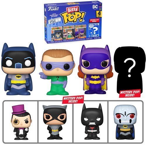 Funko Bitty Pop! Batman 1966 Mini-Figure 4-Pack - Select Set(s) - Golden Apple Comics