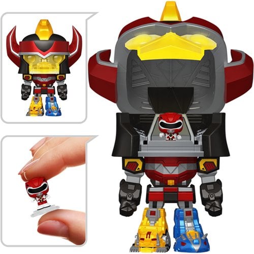 Funko Pop! Bitty Bot Mighty Morphin Power Rangers Megazord with Red Ranger Vinyl Figure - Golden Apple Comics