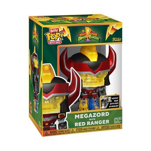 Funko Pop! Bitty Bot Mighty Morphin Power Rangers Megazord with Red Ranger Vinyl Figure - Golden Apple Comics