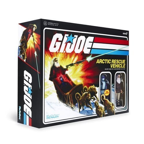 G.I. Joe Arctic Rescue Vehicle with 3 3/4-Inch Snake Eyes & Blind Woodsman ReAction Figures