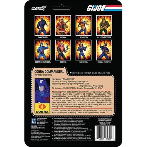 Super7 G.I. Joe 3 3/4-Inch ReAction Figure - Select Figure(s) - Golden Apple Comics