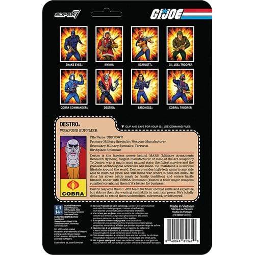 Super7 G.I. Joe 3 3/4-Inch ReAction Figure - Select Figure(s) - Golden Apple Comics