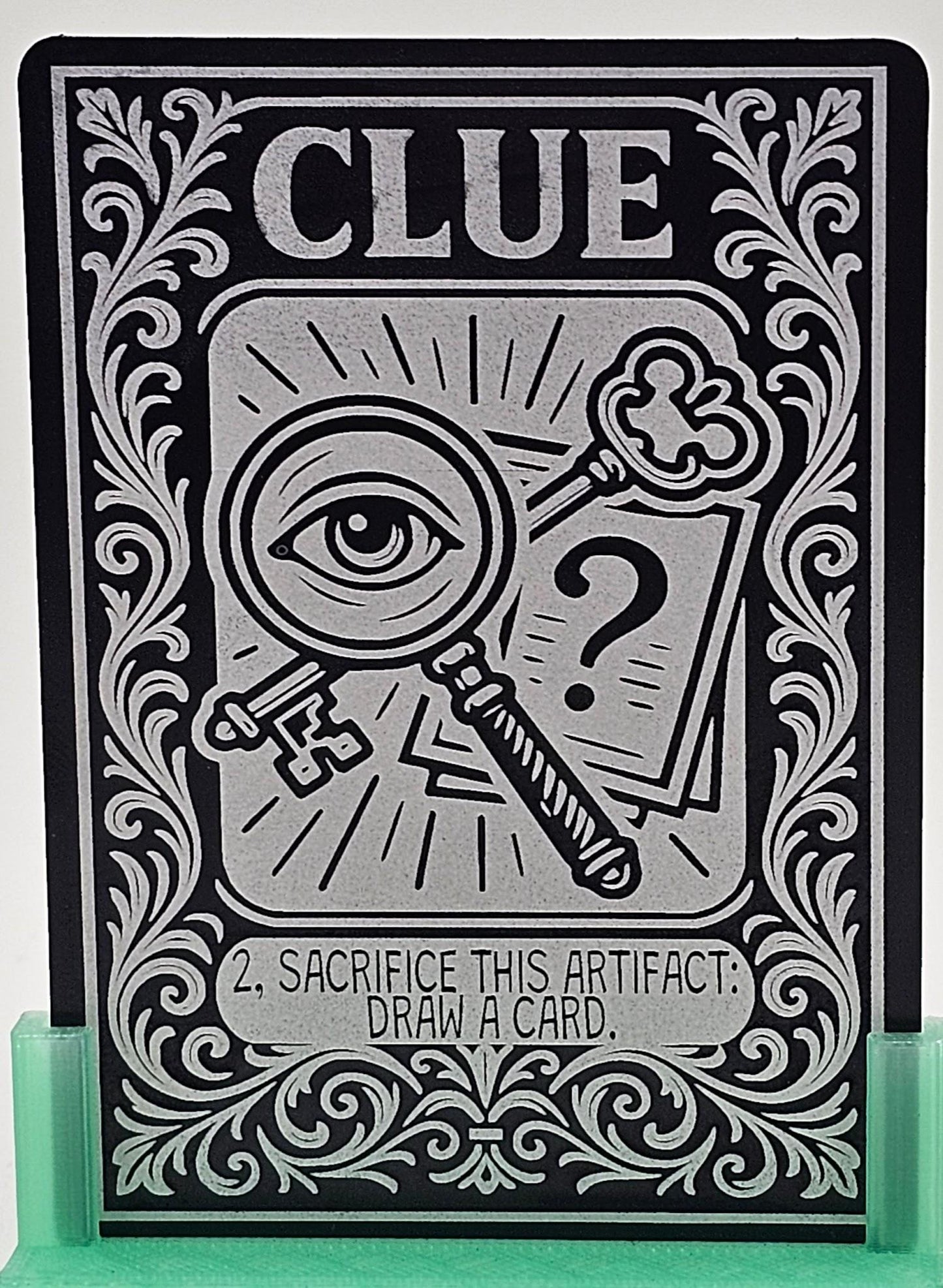 Glass and Key Metal Token