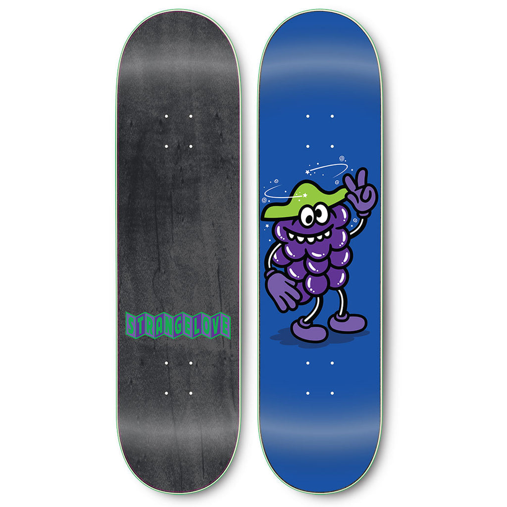 STRANGELOVE Goofy Grape - Flocked Blue 8.375" Skateboard Deck