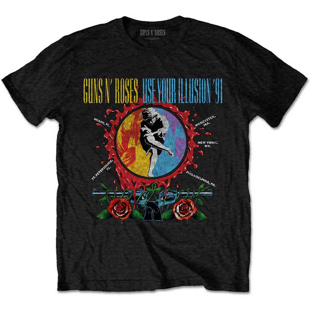 Guns N' Roses Use Your Illusion Circle Splat [T-Shirt] - Golden Apple Comics