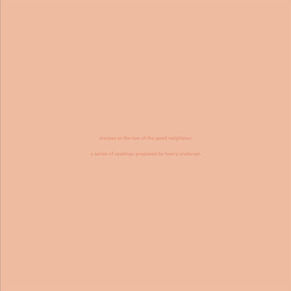 Stanzas Or The Law Of The Good Neighbour (Vinyl)