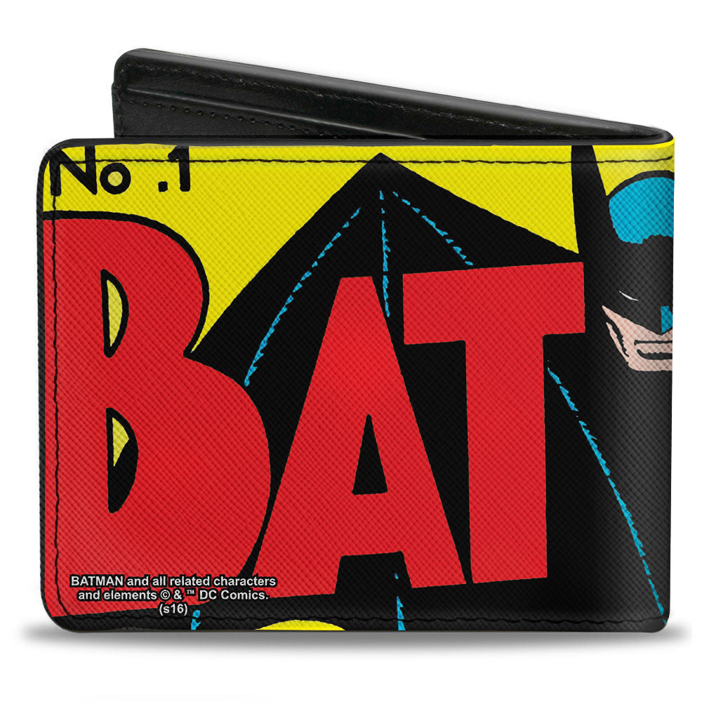 Bi-Fold Wallet - Classic BATMAN Issue #1 Robin & Batman Logo CLOSE-UP Cover Pose