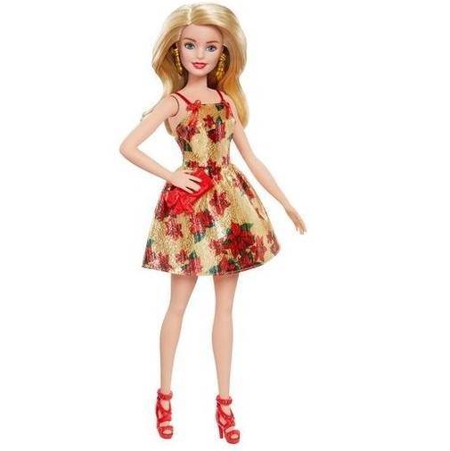 Holiday look Barbie Blonde Doll - FTF78 - Golden Apple Comics