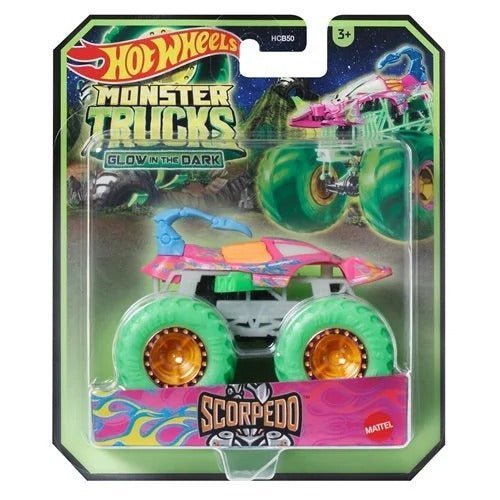 Hot Wheels Monster Trucks Glow-in-the-Dark 1:64 Scale Vehicle 2024 - Select Vehicle(s) (6281) - Golden Apple Comics