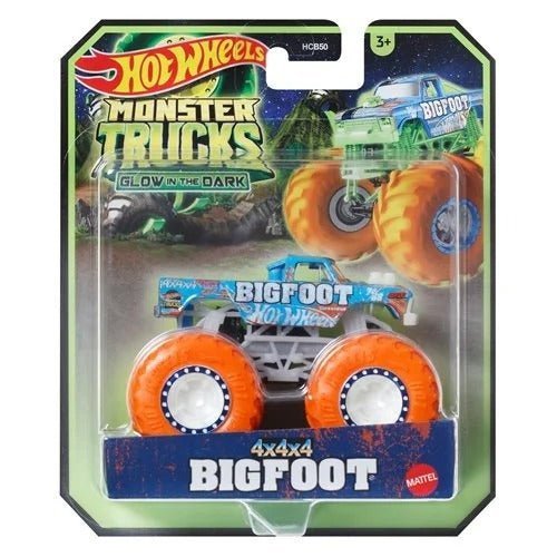 Hot Wheels Monster Trucks Glow-in-the-Dark 1:64 Scale Vehicle 2024 - Select Vehicle(s) (6281) - Golden Apple Comics