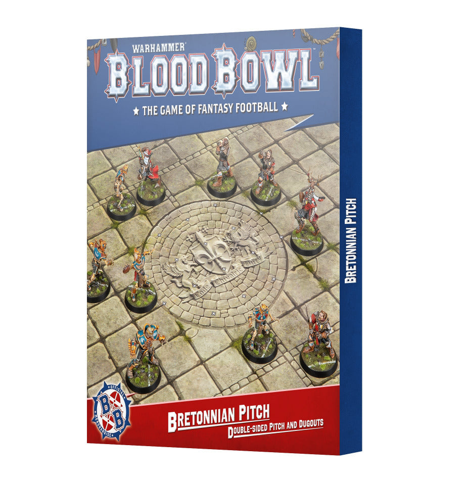 Blood Bowl: Bretonnian Pitch - Double-sided Pitch and Dugouts Set - Golden Apple Comics