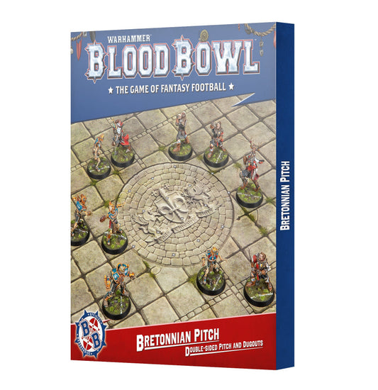 Blood Bowl: Bretonnian Pitch - Double-sided Pitch and Dugouts Set - Golden Apple Comics