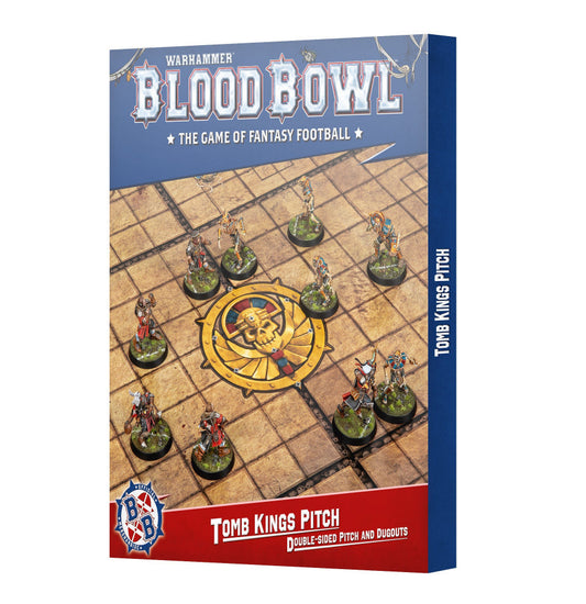 Blood Bowl: Tomb Kings Pitch - Double-sided Pitch and Dugouts Set - Golden Apple Comics