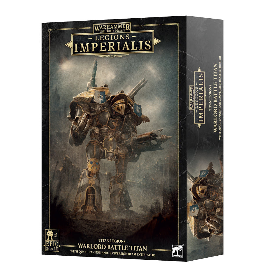 Warhammer Legions Imperialis: Warlord Titan With Quake Cannon and Conversion Beam Extirpator