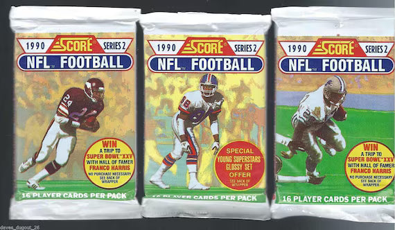 1990 Score Football Series 2 Pack