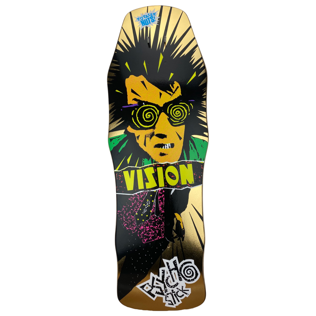 Vision Original Psycho Stick LTD Gold Foil 10" Skateboard Deck