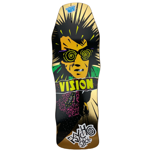 Vision Original Psycho Stick LTD Gold Foil 10" Skateboard Deck