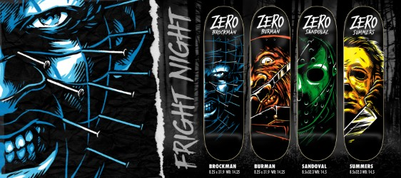 ZERO Brockman Fright Night 8.25" Skateboard Deck