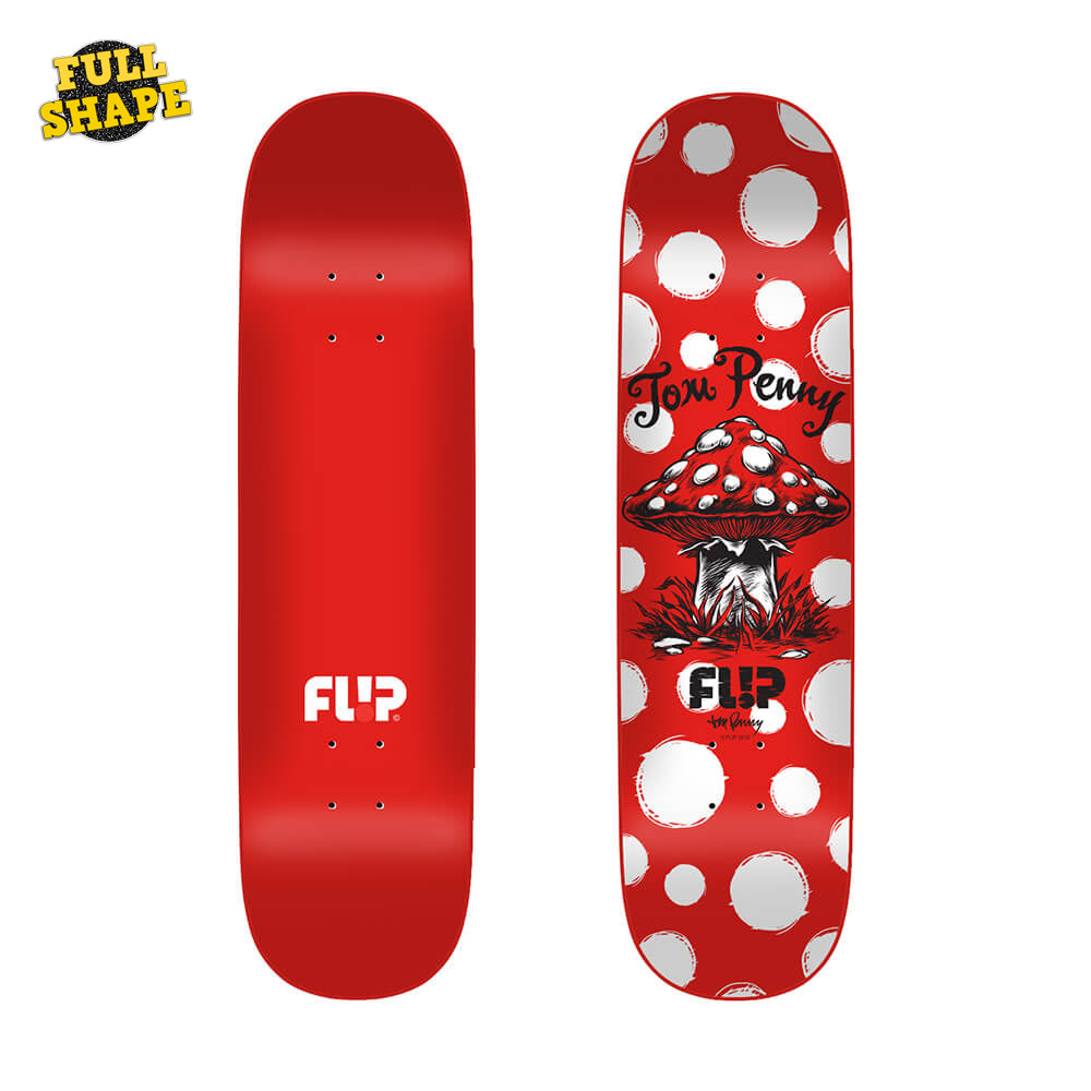 Flip Penny "Dots Red" 8.125" Skateboard Deck