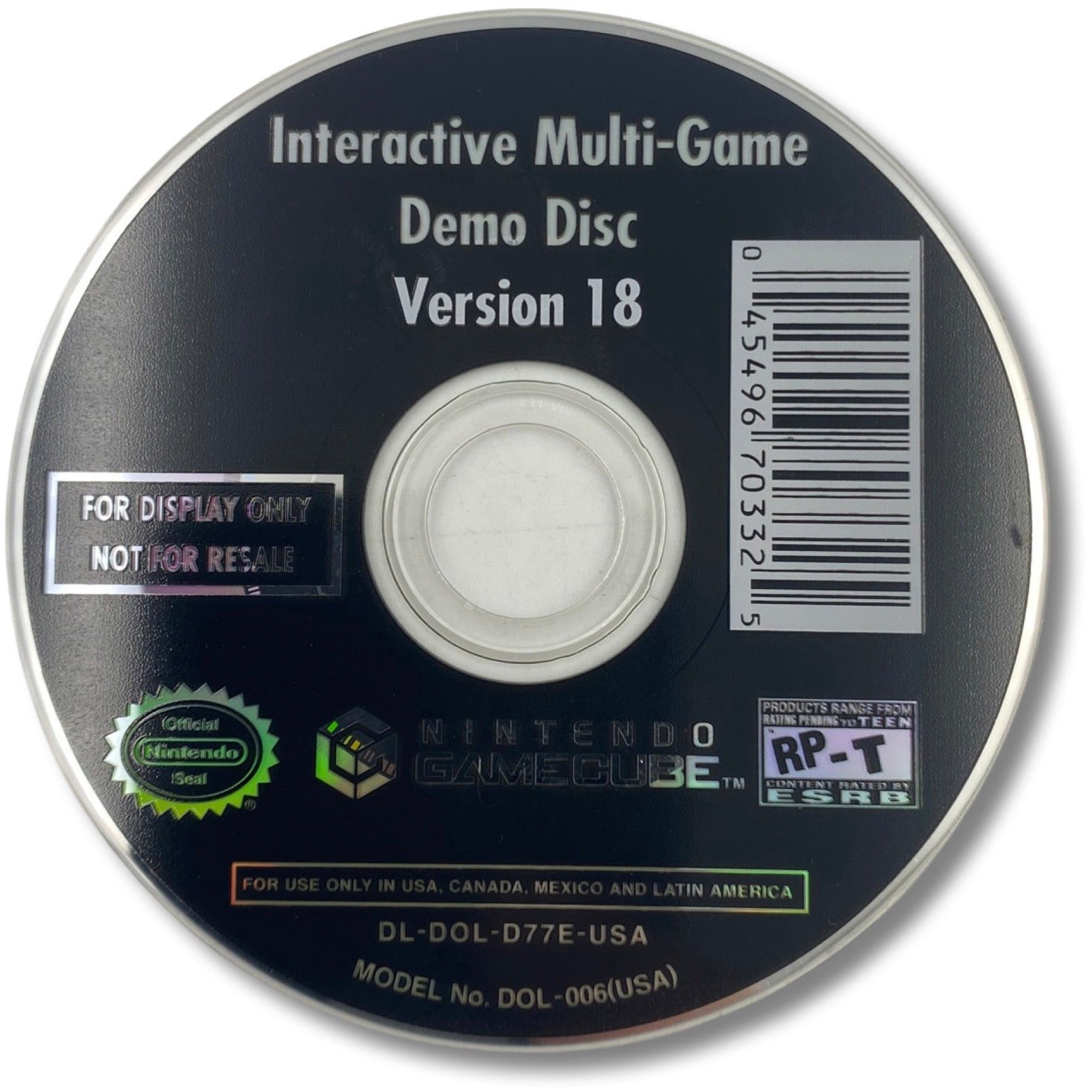 Interactive Multi-Game Demo Disc Version offers 11 for Nintendo GameCube