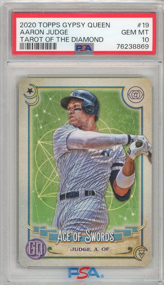 Graded 2020 Topps Gypsy Queen Aaron Judge #19 Tarot Of The Diamond Baseball Card PSA 10 Gem Mint