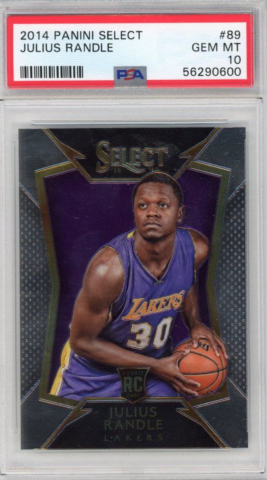 Graded 2014-15 Panini Select Julius Randle #89 Rookie RC Basketball Card PSA 10 Gem Mint