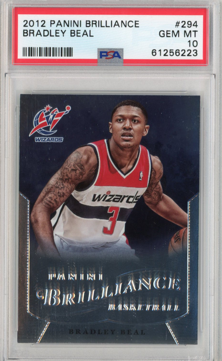Graded 2012-13 Panini Brilliance Bradley Beal #294 Rookie RC Basketball Card PSA 10 Gem Mint