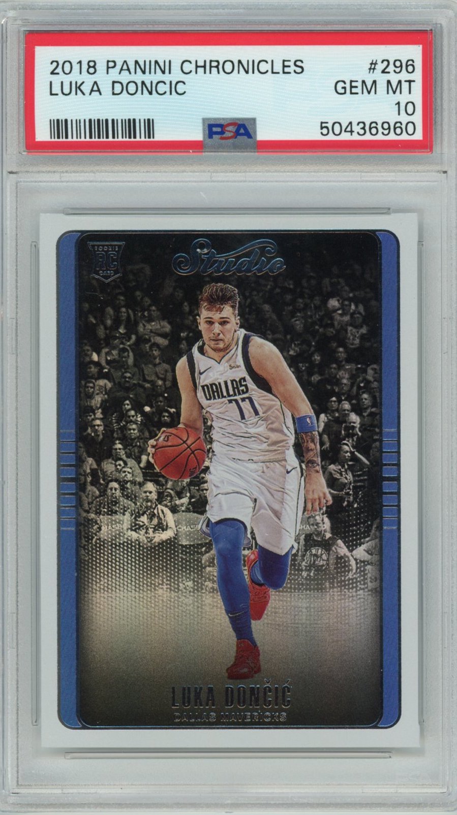 Graded 2018-19 Panini Chronicles Luka Doncic #296 Rookie RC Basketball Card PSA 10 Gem Mint