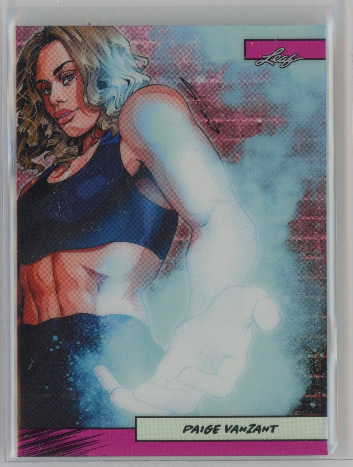 2025 Leaf Web Exclusives Anime Nation Paige VanZant #48 Pink /10 MMA Card