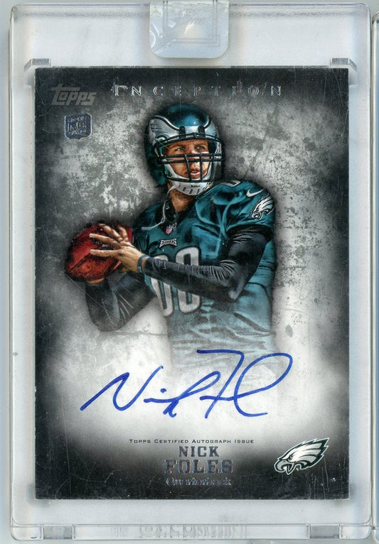 2012 Topps Inception Nick Foles #102 Rookie On Card Auto Rookie RC Football Card