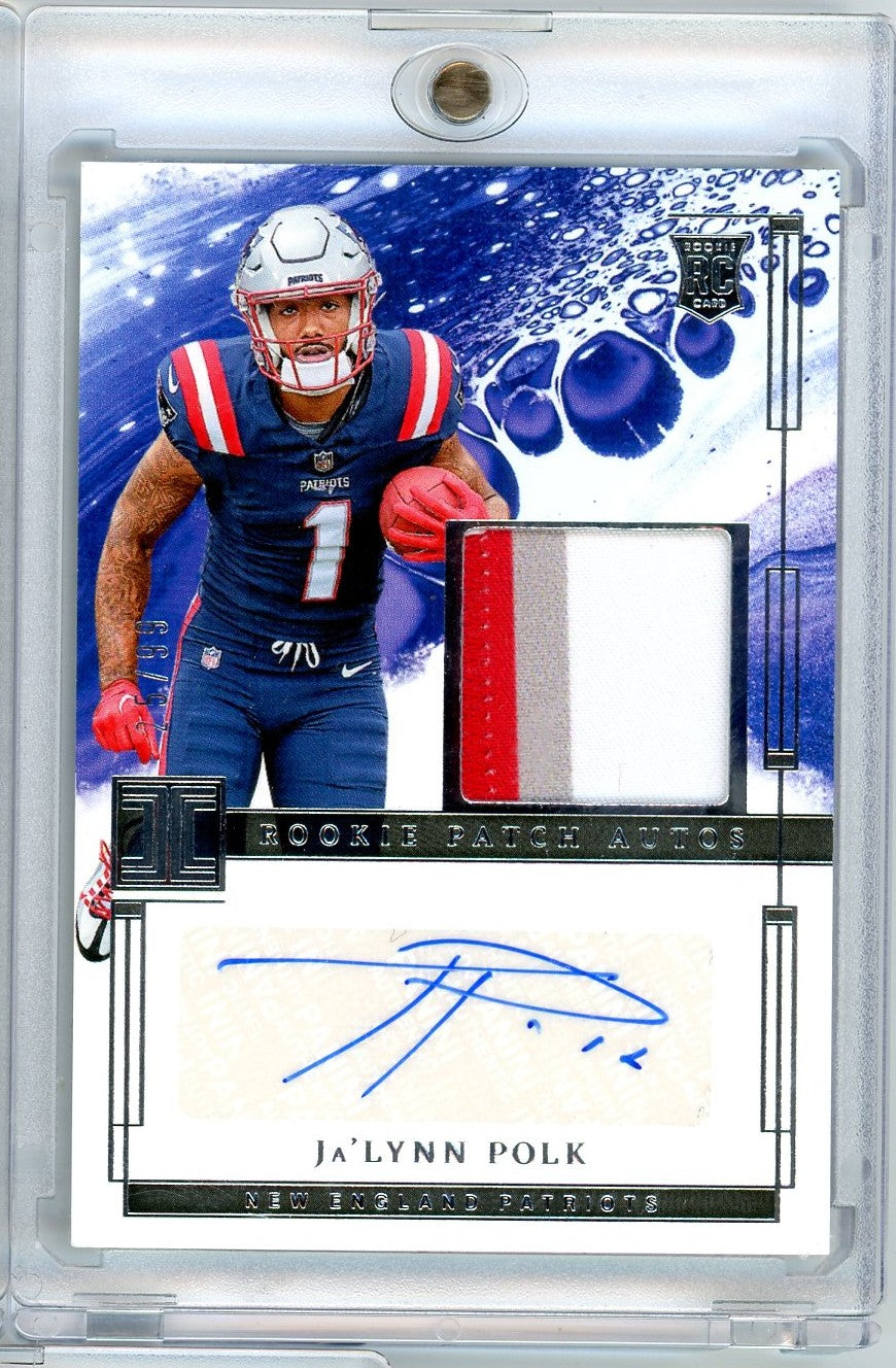 2024 Panini Impeccable Ja'Lynn Polk #RPA-JPK /99 RPA Autographed Rookie RC Football Card