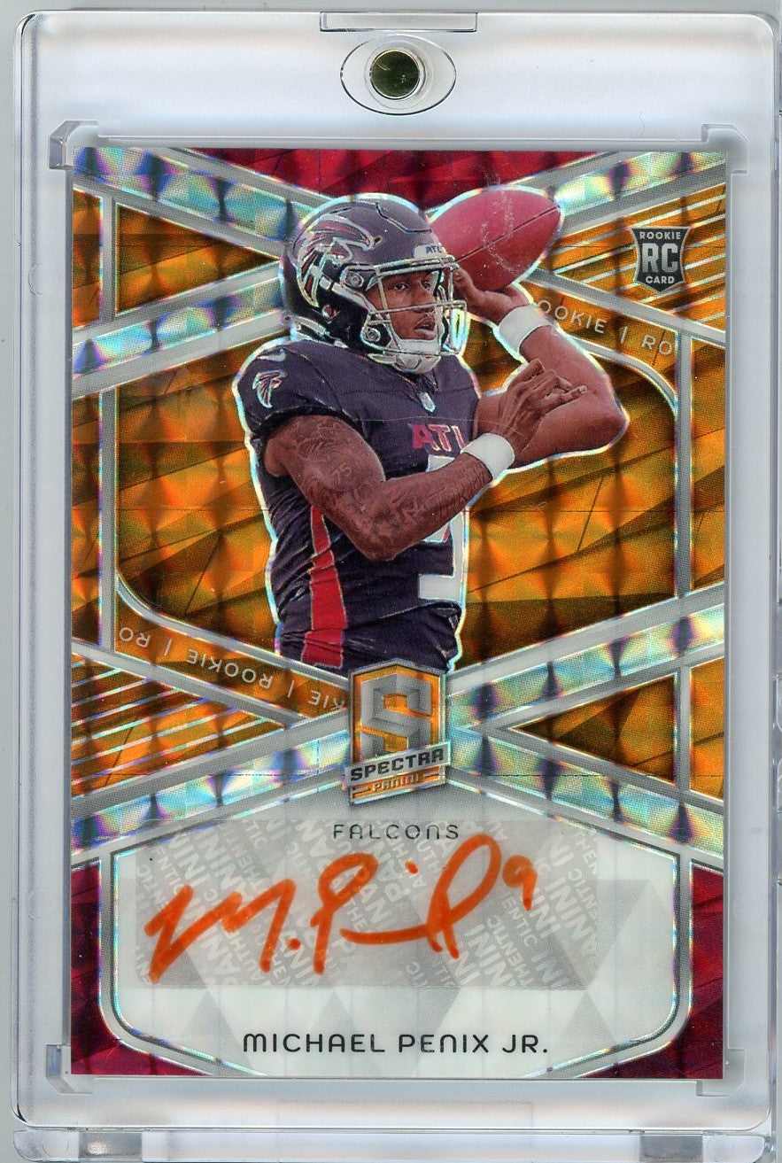 2024 Panini Spectra Orange Auto Michael Penix Jr #RAMPJ /10 Rookie RC Football Card - Golden Apple Comics