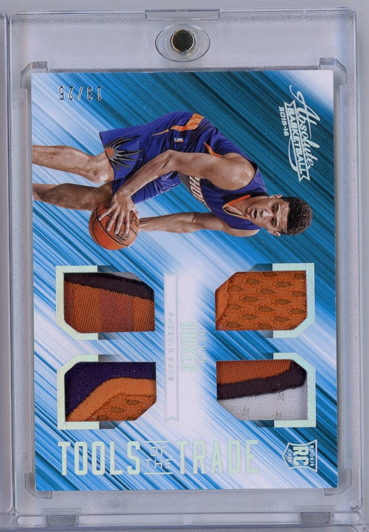 2015 Panini Absolute Devin Booker #13 13/25 Tools of the Trade Player Worn Relic Rookie RC Basketball Card