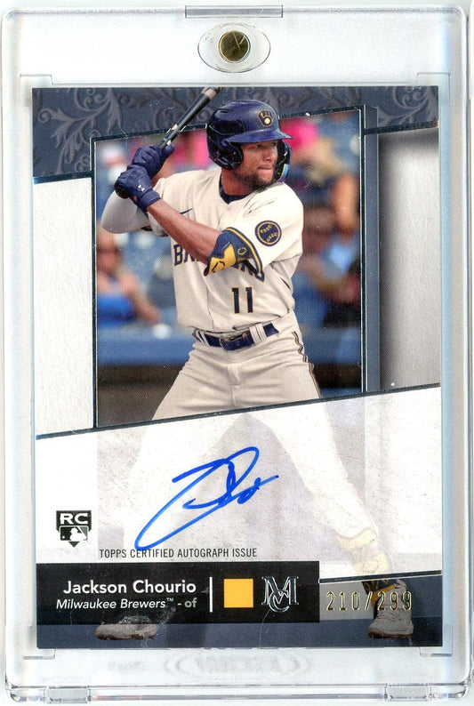 2024 Topps Museum Collection Jackson Chourio #AA-JCH /299 Archival Autograph Rookie RC Baseball Card