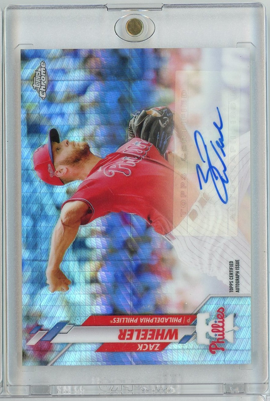 2020 Topps Chrome Zack Wheeler #USAZW /125 Xfractor Auto Philadelphia Phillies Baseball Card - Golden Apple Comics