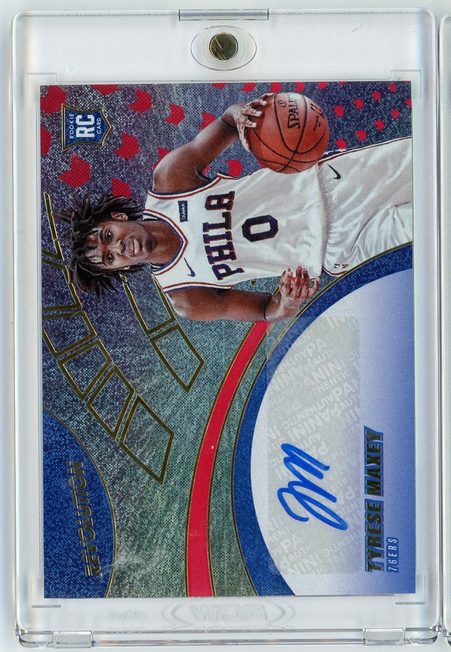 2020 Panini Revolution Tyrese Maxey #RA-TM Autograph Rookie RC Basketball Card - Golden Apple Comics