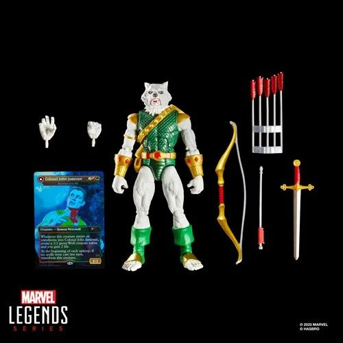 Spider-Man Marvel Legends Magic: The Gathering Man-Wolf 6-Inch Action Figure and Card