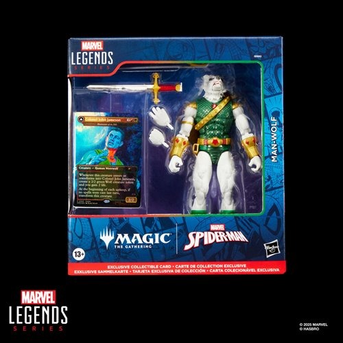 Spider-Man Marvel Legends Magic: The Gathering Man-Wolf 6-Inch Action Figure and Card