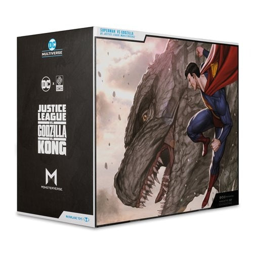 DC Multiverse Superman vs. Godzilla Megafig Justice League vs. Godzilla vs. Kong Action Figure 2-Pack