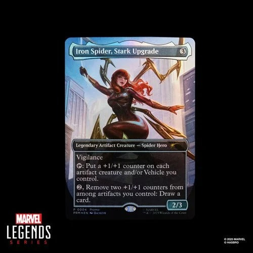 Spider-Man Marvel Legends Magic: The Gathering Mary Jane Watson (Iron Spider) 6-Inch Action Figure and Card