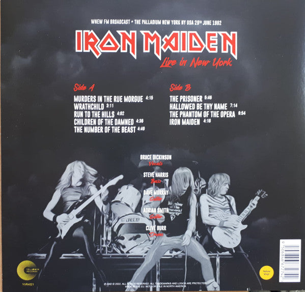 Iron Maiden Live In New York: Palladium June 29th, 1982 (Yellow Vinyl) [Import] [Vinyl]
