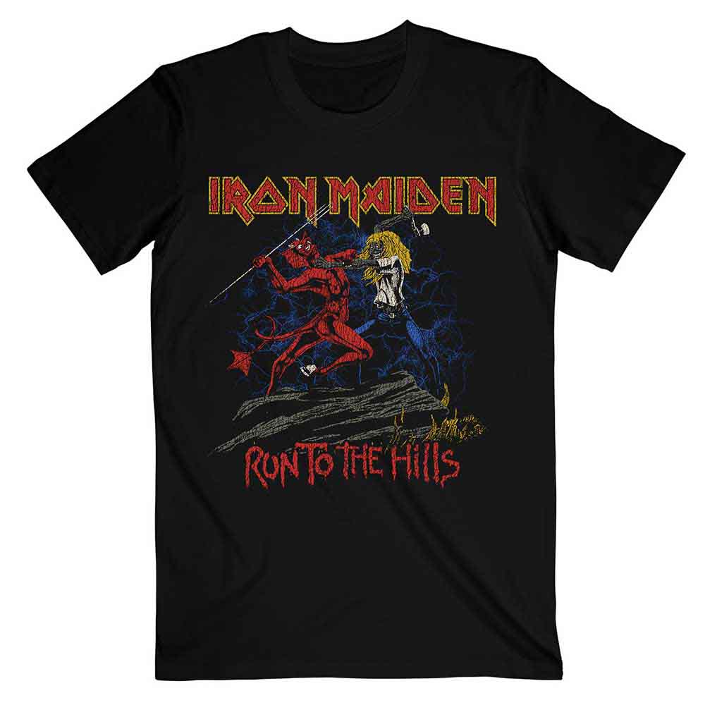 Number Of The Beast Run To The Hills Distress (T-Shirt)