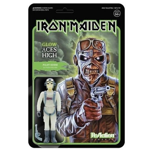 Iron Maiden Reaction Figure Pilot Eddie (Glow) (AE Exclusive)