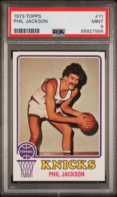 Graded 1973 Topps Phil Jackson #71 2nd Year Basketball Card PSA 9 Mint