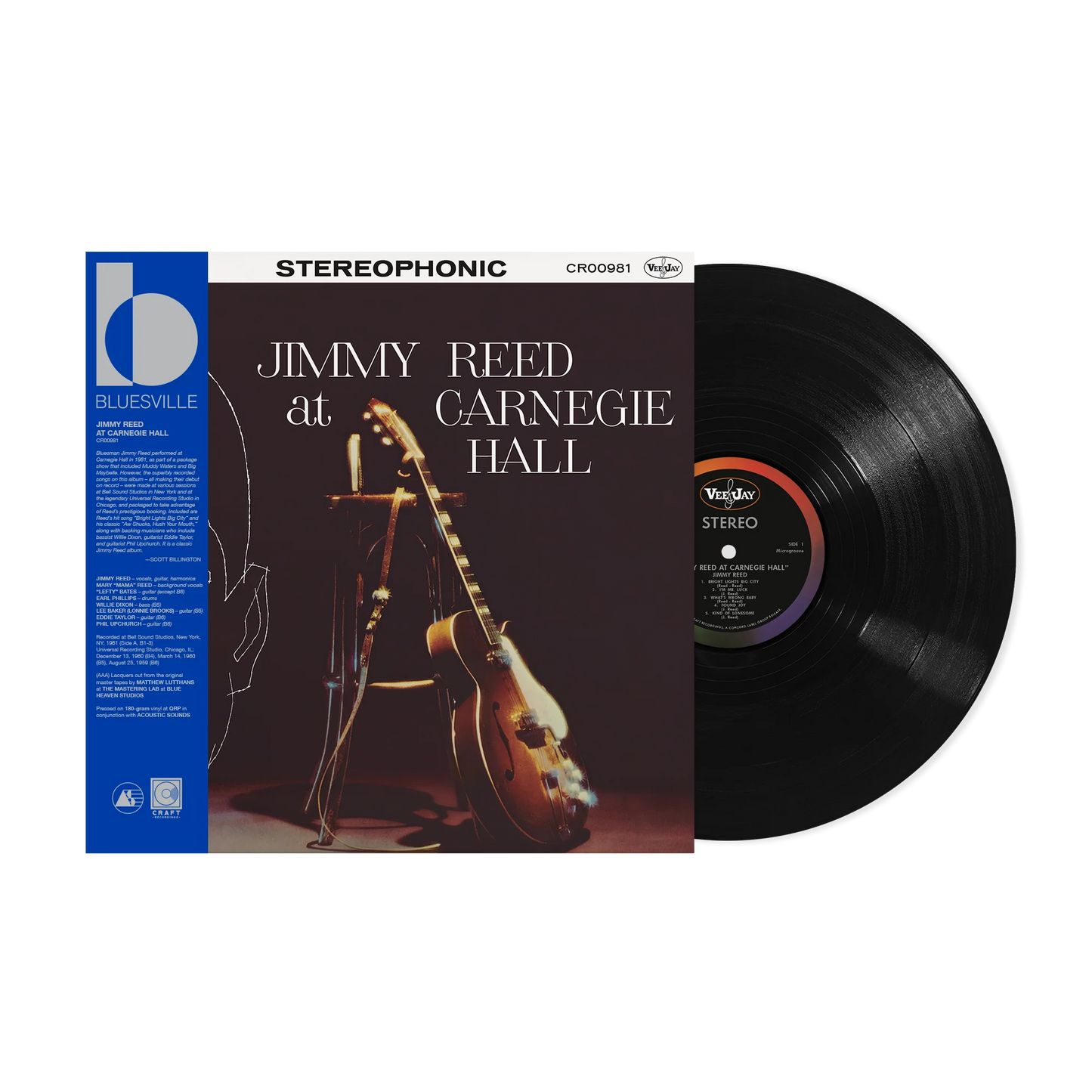 Jimmy Reed - Jimmy Reed At Carnegie Hall (Bluesville Acoustic Sounds Series) [180G LP] [Vinyl]