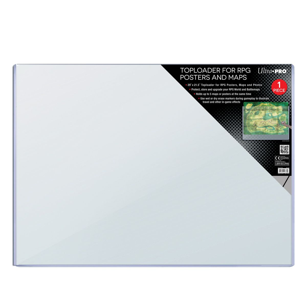 29" x 21.5" TOPLOADER® Sleeves for RPG Posters and Maps